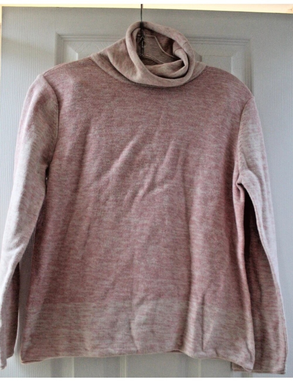 J. Jill Women's Size Medium 100% Cotton High Neck Sweater Long Sleeve GUC